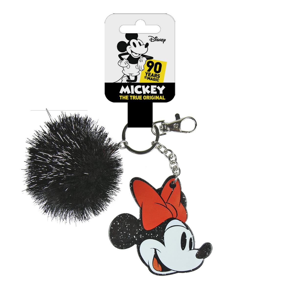Porte clés Minnie acrylique pompon Disney