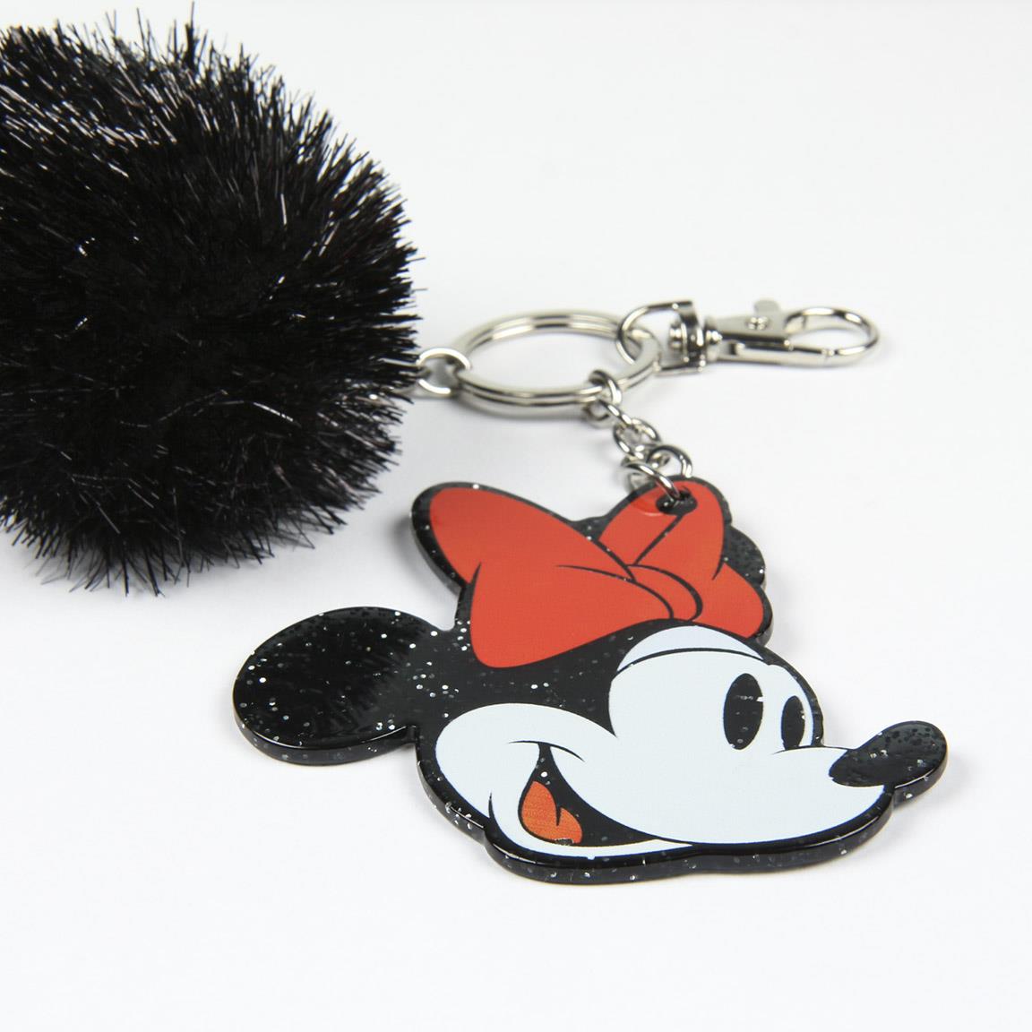 Porte clés Minnie acrylique pompon  Disney