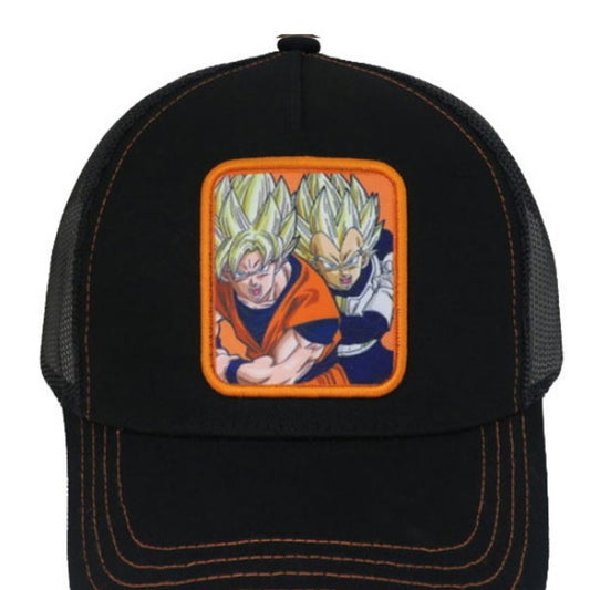 Casquette Dragon Ball Z Goku et Vegeta Super Saiyan