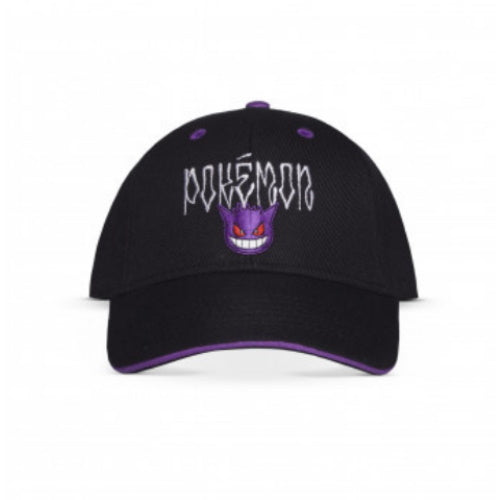 Casquette pokemon Gengar noire et violette